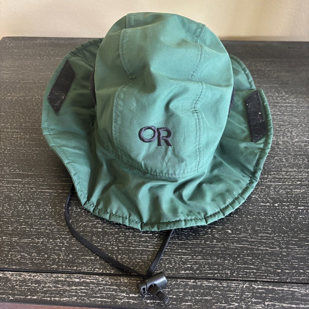 Vintage Outdoor Research OR Hat Gore-Tex Green Hiking Fishing USA Size‎ M 28